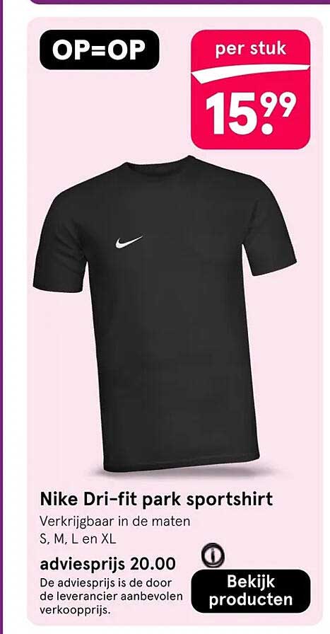 Nike Dri-fit park sportshirt