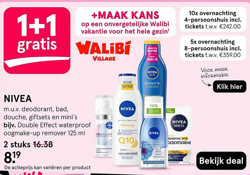 NIVEA 1+1 gratis