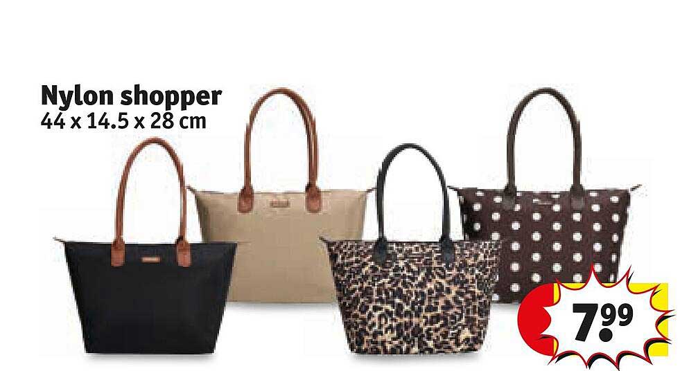 Nylon shopper 44 x 14.5 x 28 cm