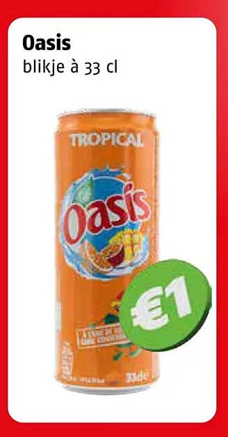 Oasis blikje à 33 cl