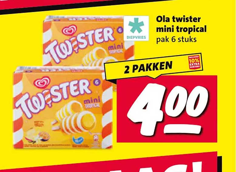 Ola twister mini tropical pak 6 stuks 2 pakken
