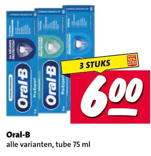 Oral-B alle varianten, tube 75 ml