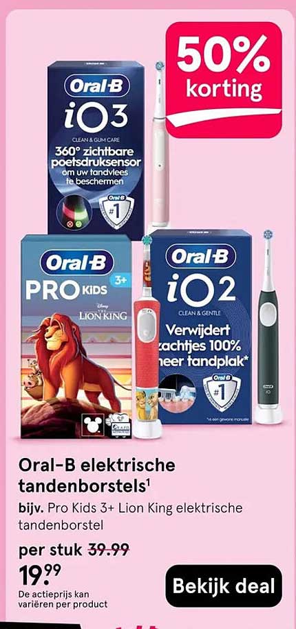 Oral-B elektrische tandenborstels¹