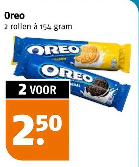 Oreo 2 rollen à 154 gram 2 voor