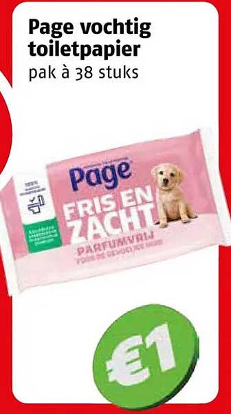 Page vochtig toiletpapier pak à 38 stuks