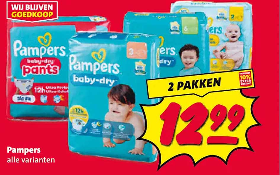 Pampers alle varianten 2 PAKKEN