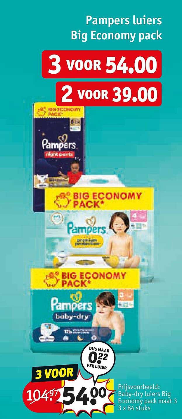 Pampers luiers Big Economy pack