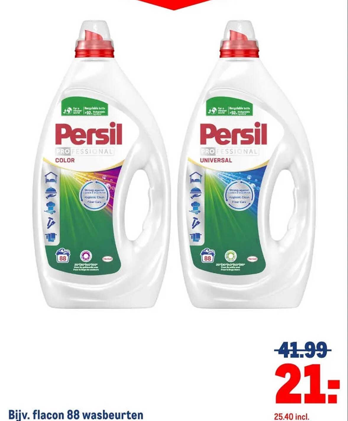 Persil Professional Color / Universal Bijv. flacon 88 wasbeurten