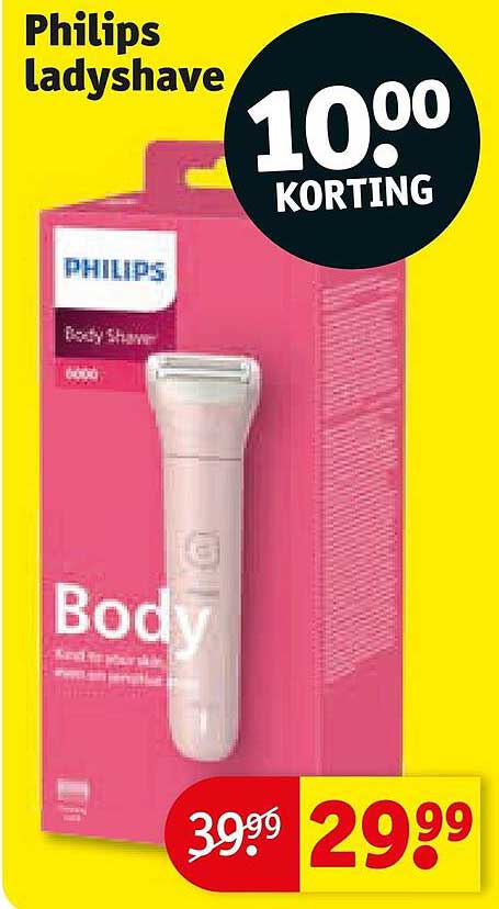 Philips ladyshave 10.00 KORTING