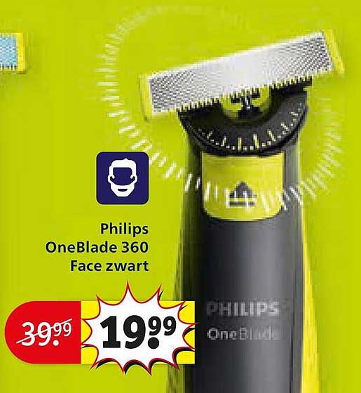 Philips OneBlade 360 Face zwart