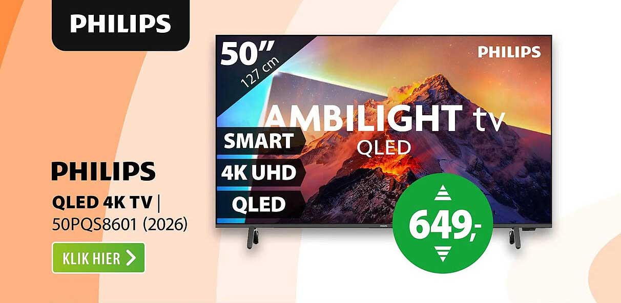 PHILIPS QLED 4K TV | 50PQS8601 (2026)
