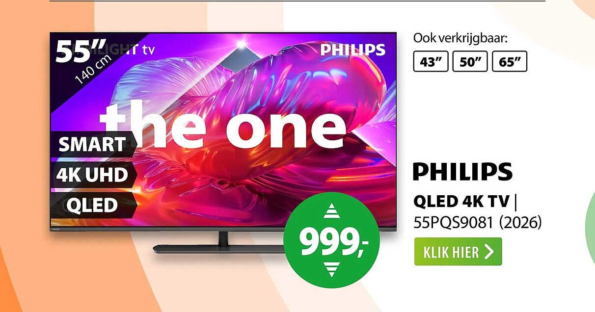 PHILIPS QLED 4K TV | 55PQS9081 (2026)