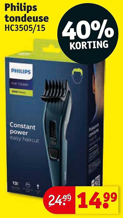 Philips tondeuse HC3505/15 40% KORTING