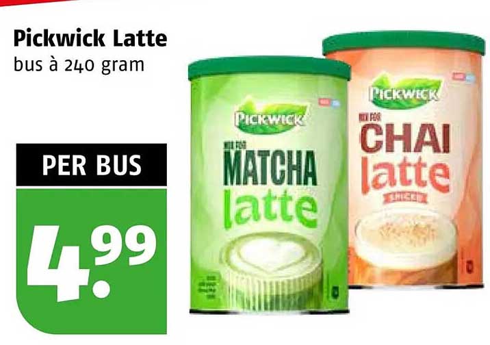 Pickwick Latte bus à 240 gram