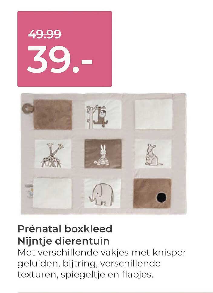 Prénatal boxkleed Nijntje dierentuin