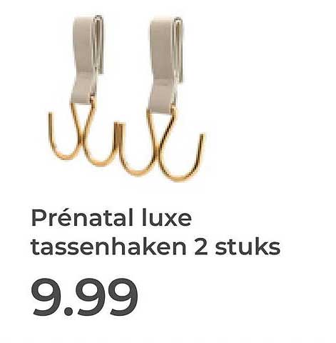 Prénatal luxe tassenhaken 2 stuks