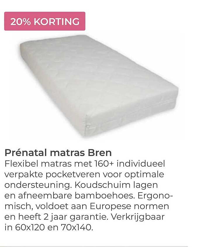 Prénatal matras Bren 20% KORTING