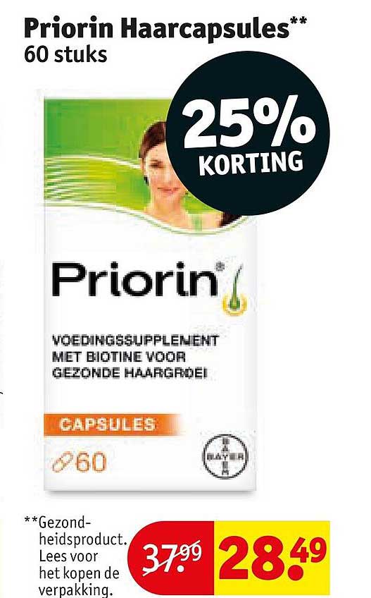 Priorin Haarcapsules** 60 stuks 25% KORTING