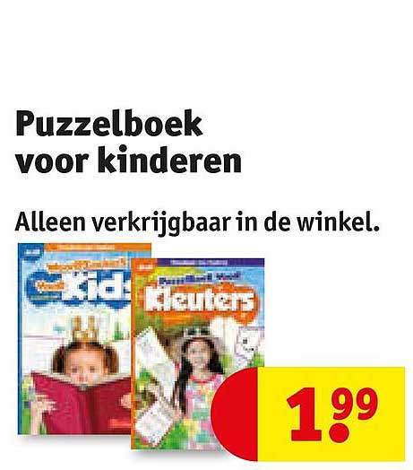 Puzzelboek voor kinderen Alleen verkrijgbaar in de winkel