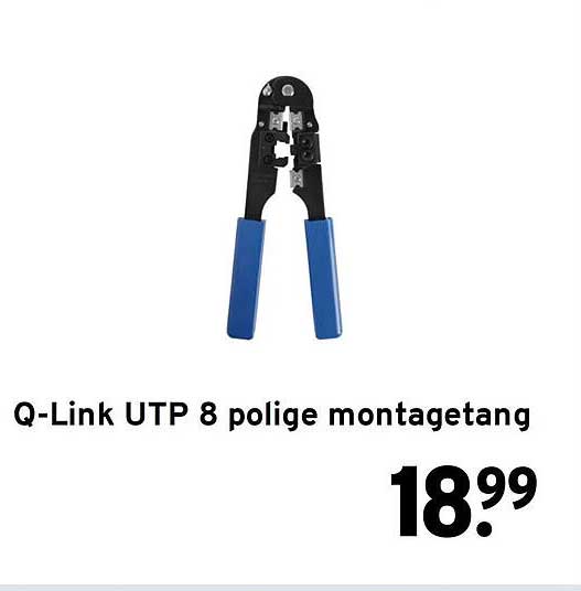 Q-Link UTP 8 polige montagetang