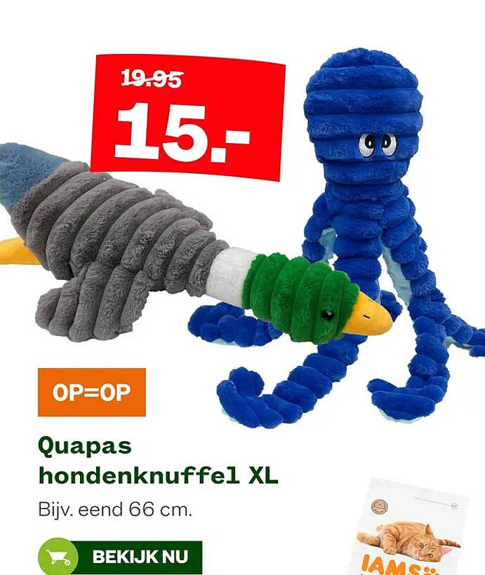 Quapas hondenknuffel XL OP=OP