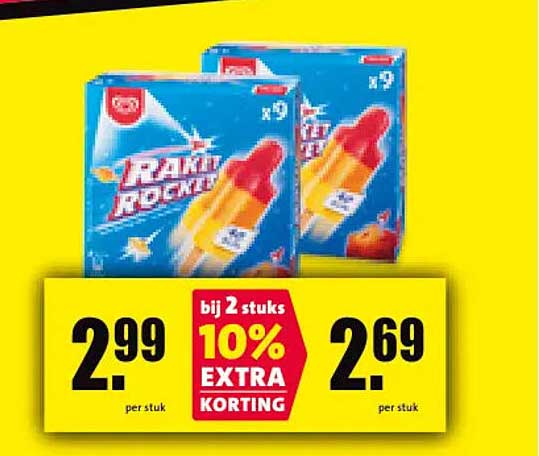 Raket Rocket 10% EXTRA KORTING bij 2 stuks