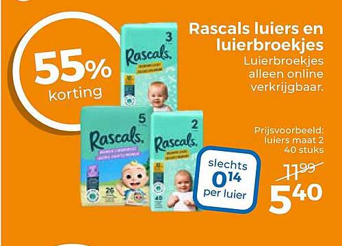 Rascals luiers en luierboekjes