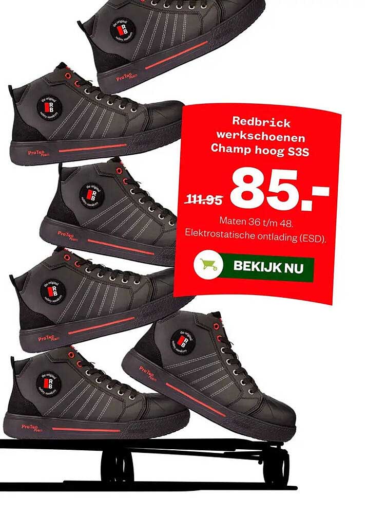 Redbrick werkschoenen Champ hoog S3