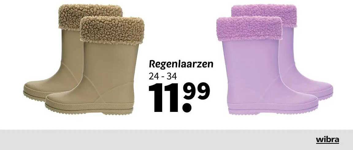 Regenlaarzen 24 - 34