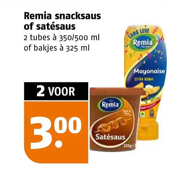 Remia snacksaus of satésaus