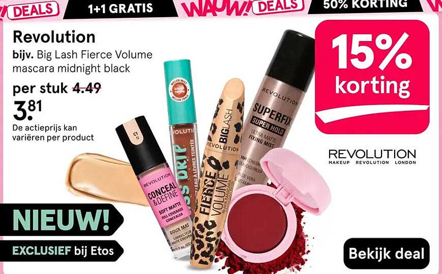 Revolution 15% korting