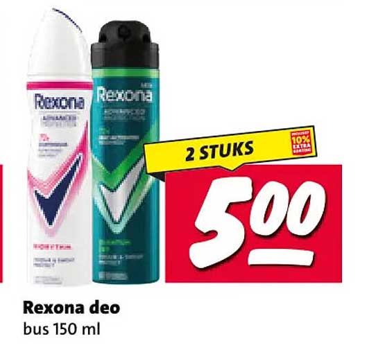 Rexona deo bus 150 ml 2 STUKS