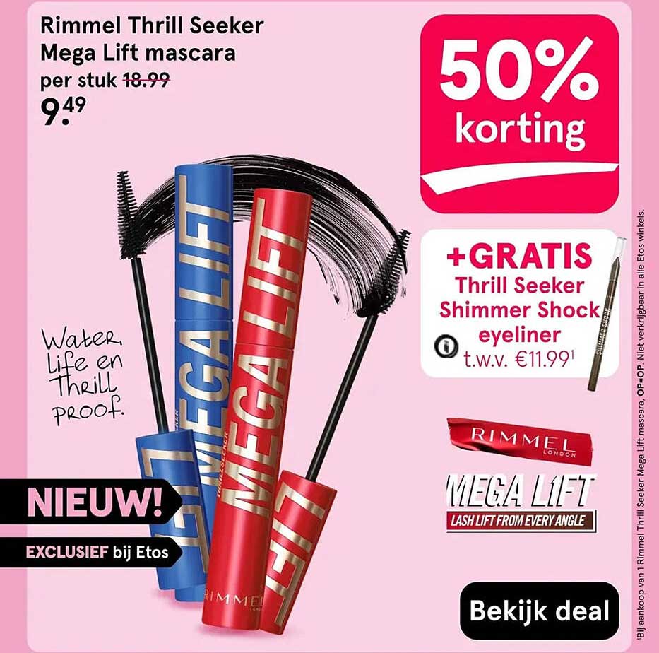 Rimmel Thrill Seeker Mega Lift mascara
