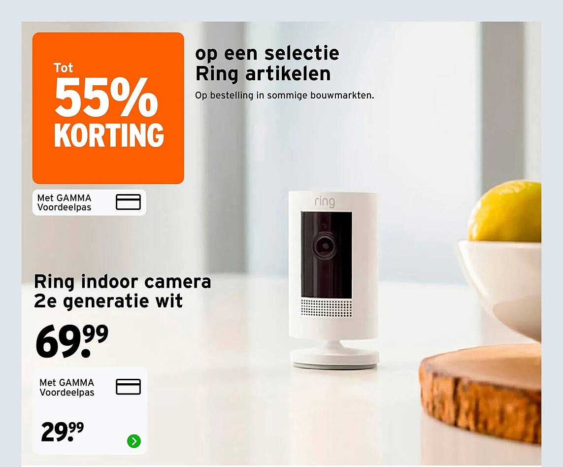 Ring indoor camera 2e generatie wit