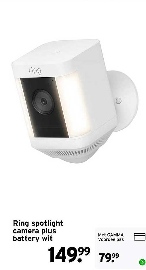 Ring spotlight camera plus battery wit