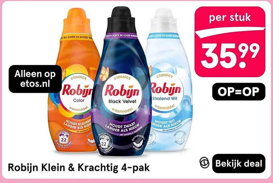 Robijn Klein & Krachtig 4-pak