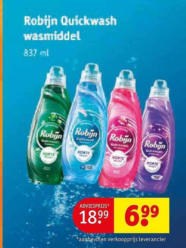 Robijn Quickwash wasmiddel 837 ml