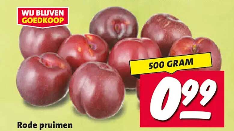Rode pruimen 500 gram