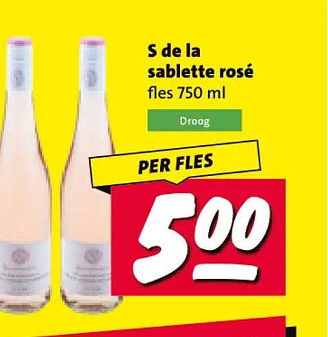 S de la sabellettte rosé fles 750 ml PER FLES