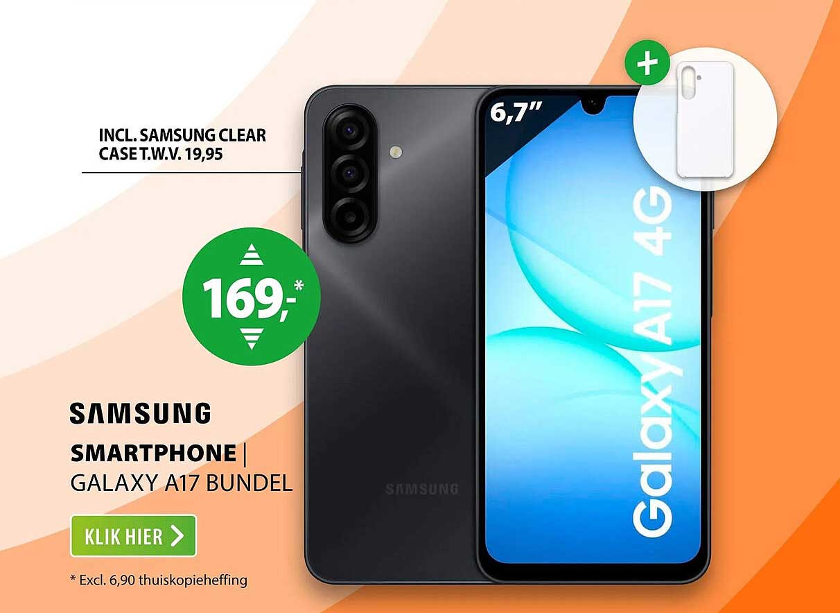 Samsung smartphone Galaxy A17 bundel