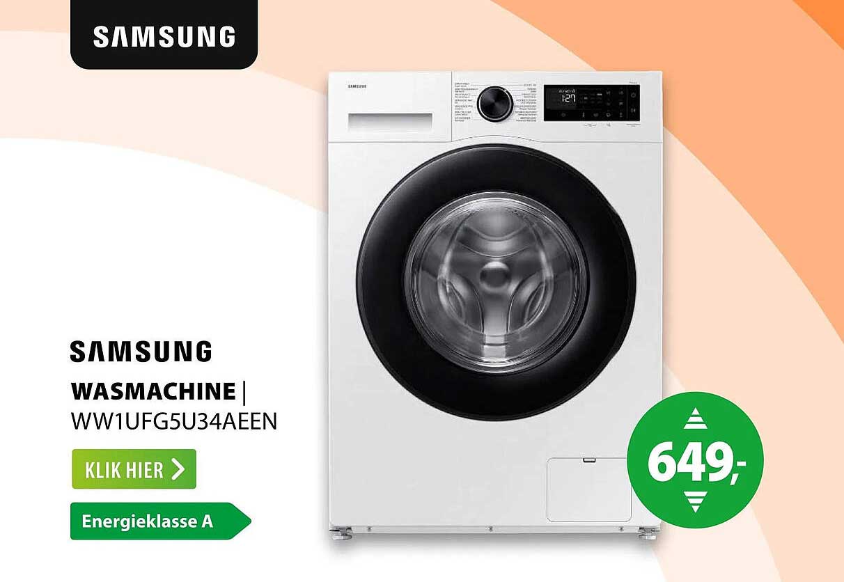 SAMSUNG WASMACHINE WW1UFG5U34AEEN