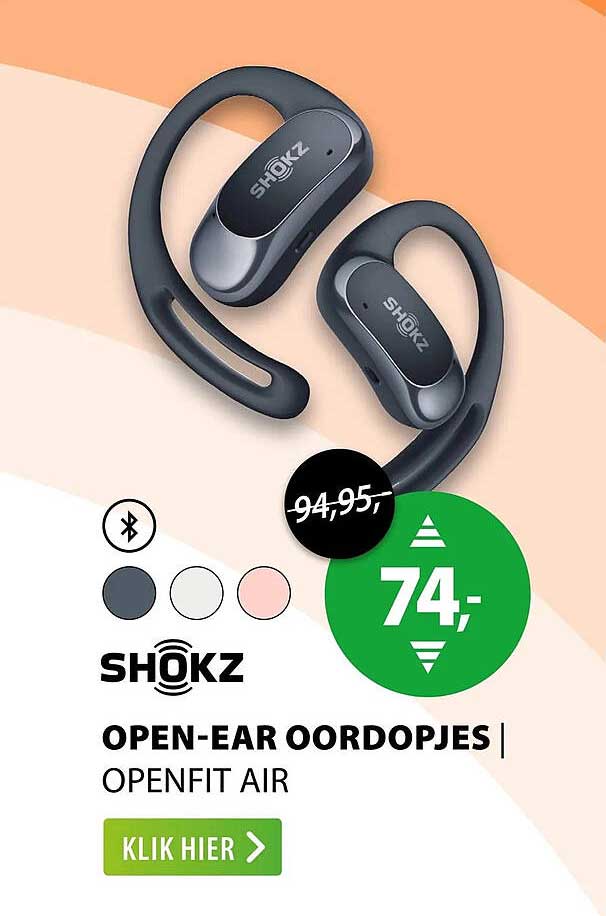 SHOKZ OPEN-EAR OORDOPJES | OPENFIT AIR
