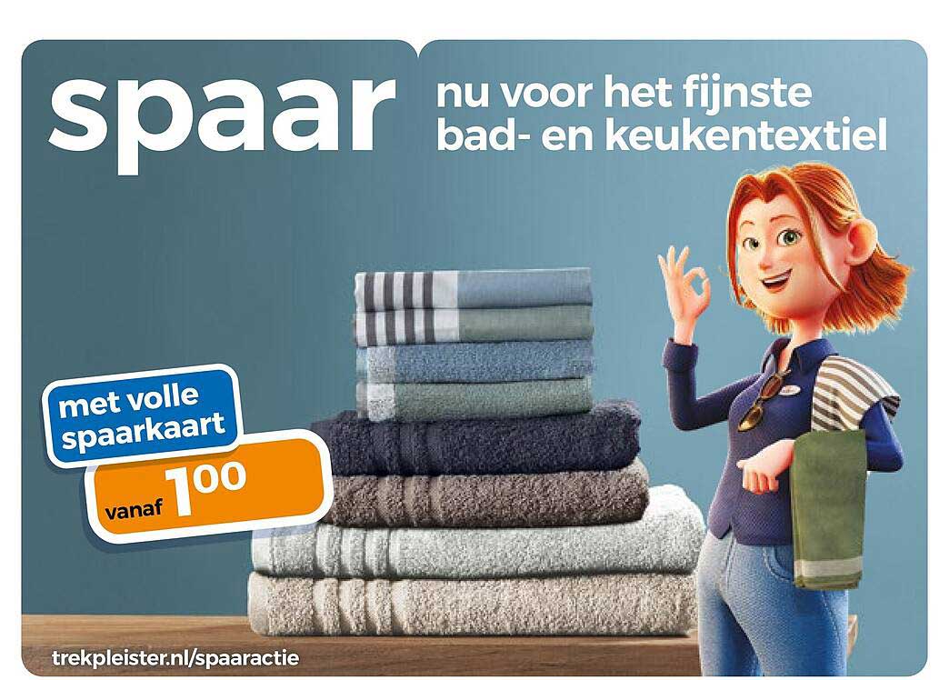 spaar nu voor het fijnste bad- en keukentextiel