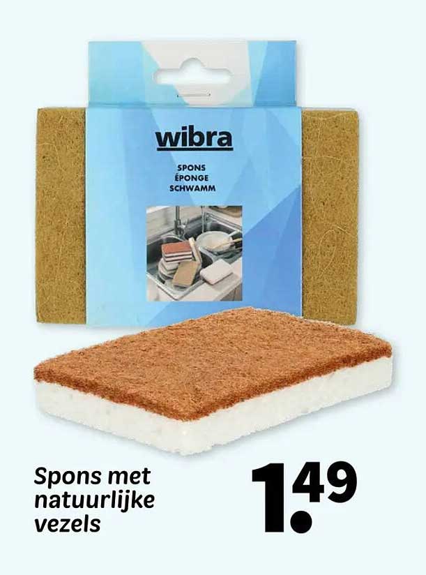 Spons met natuurlijke vezels