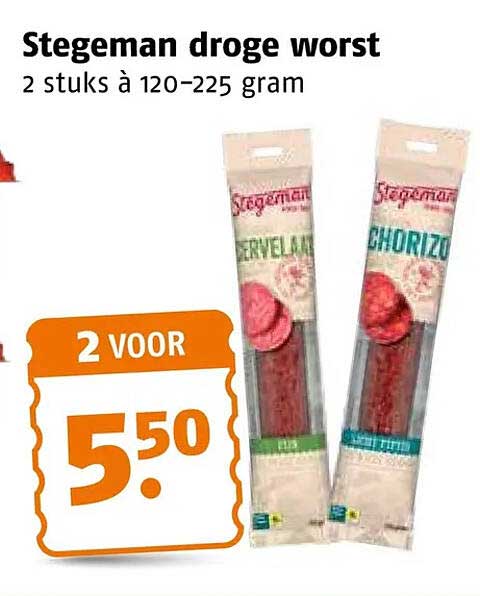 Stegeman droge worst