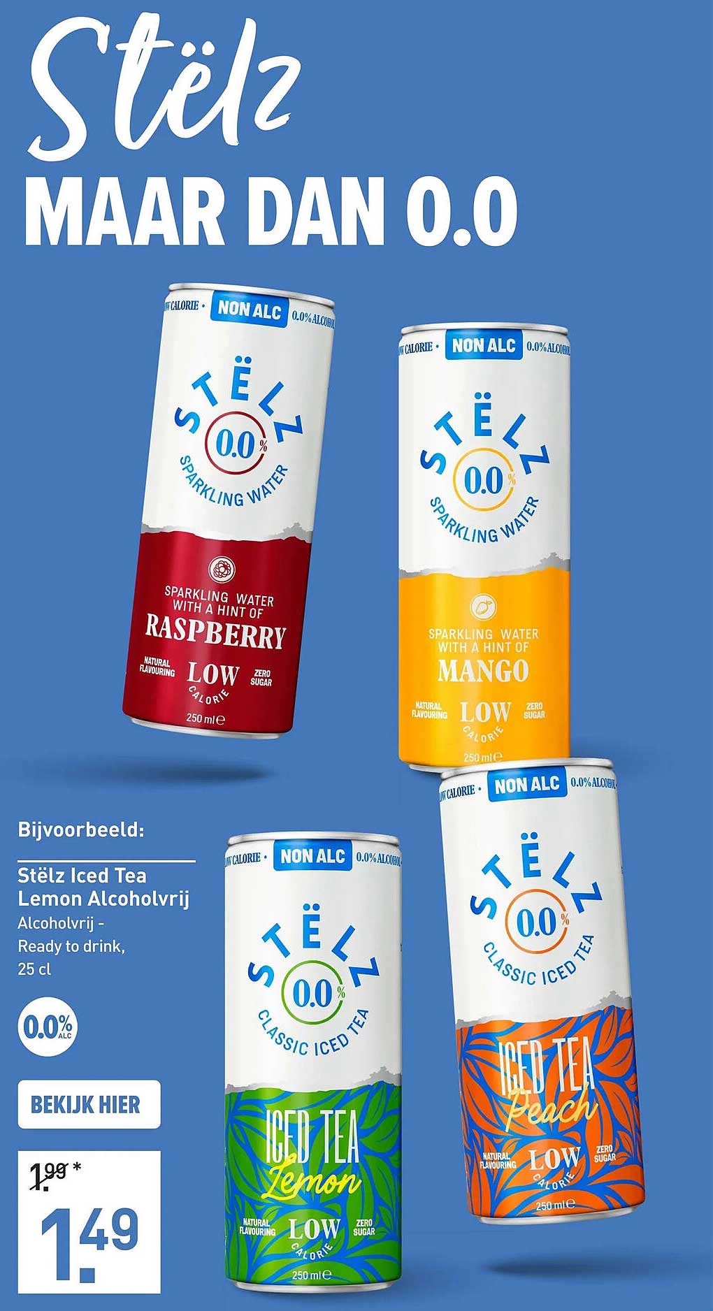 Stëlz Iced Tea Lemon Alcoholvrij