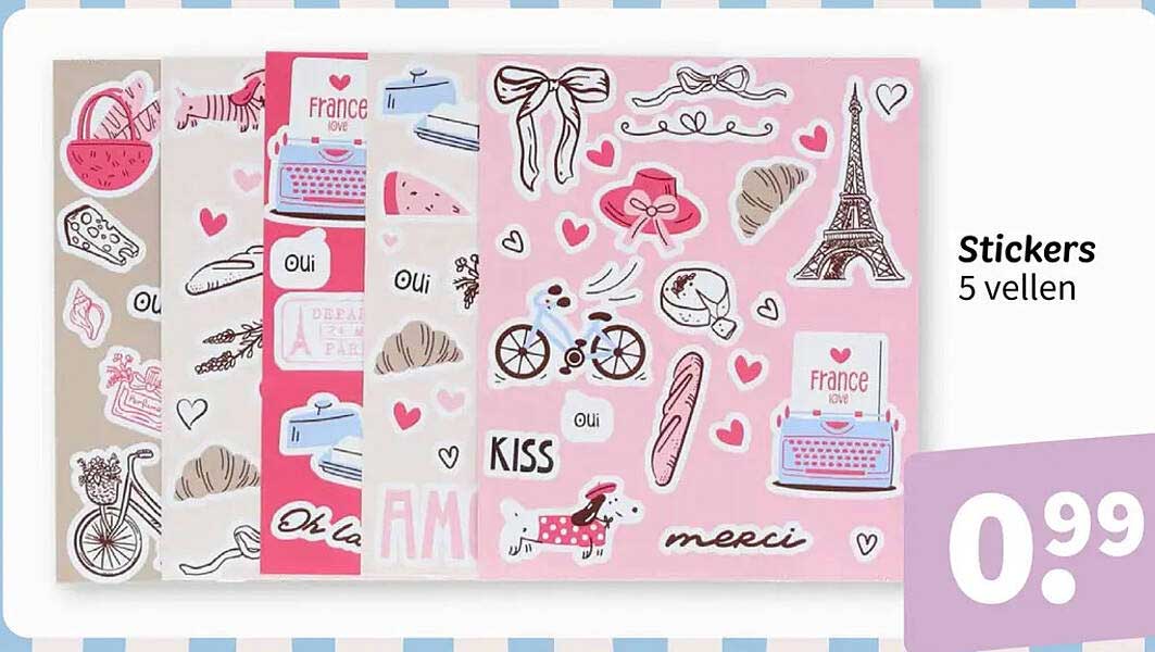 Stickers 5 vellen