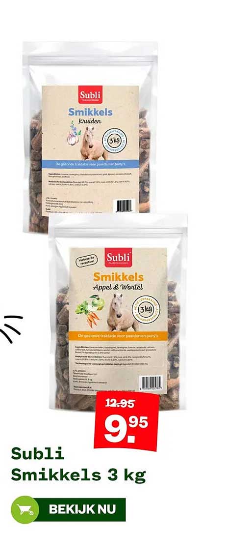 Subli Smikkels 3 kg
