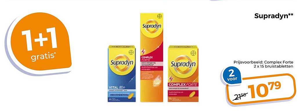 Supradyn** 1+1 gratis