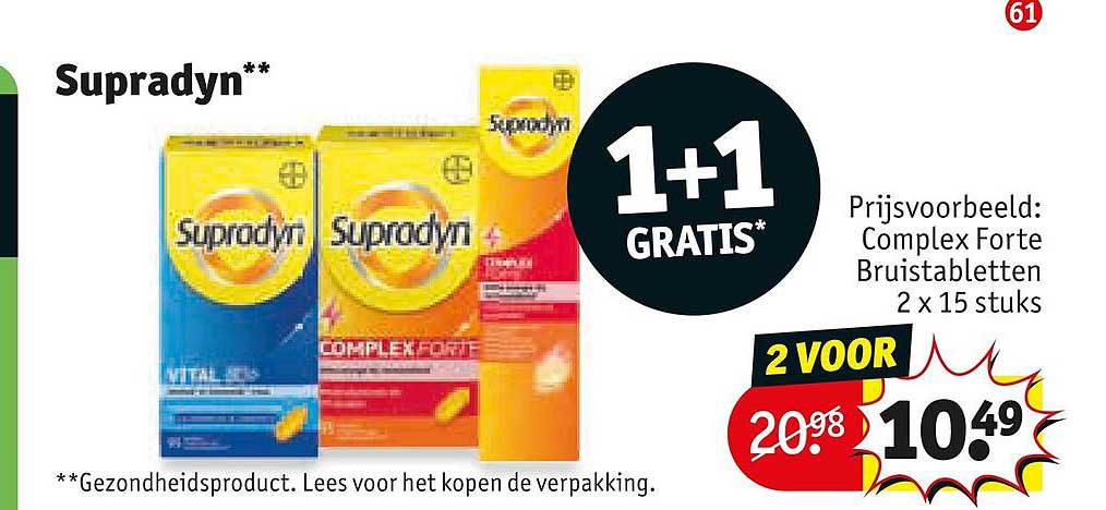 Supradyn 1+1 gratis